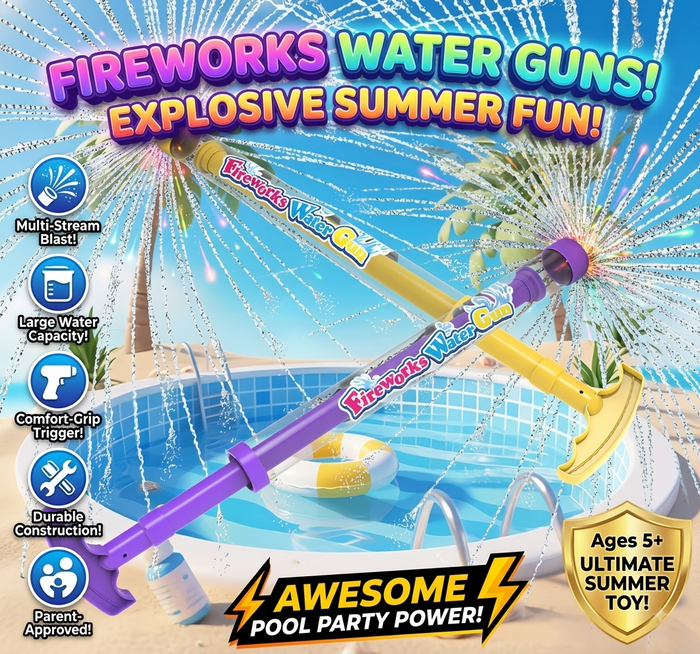 Multi-Spray Fireworks Water Gun Summer Toy