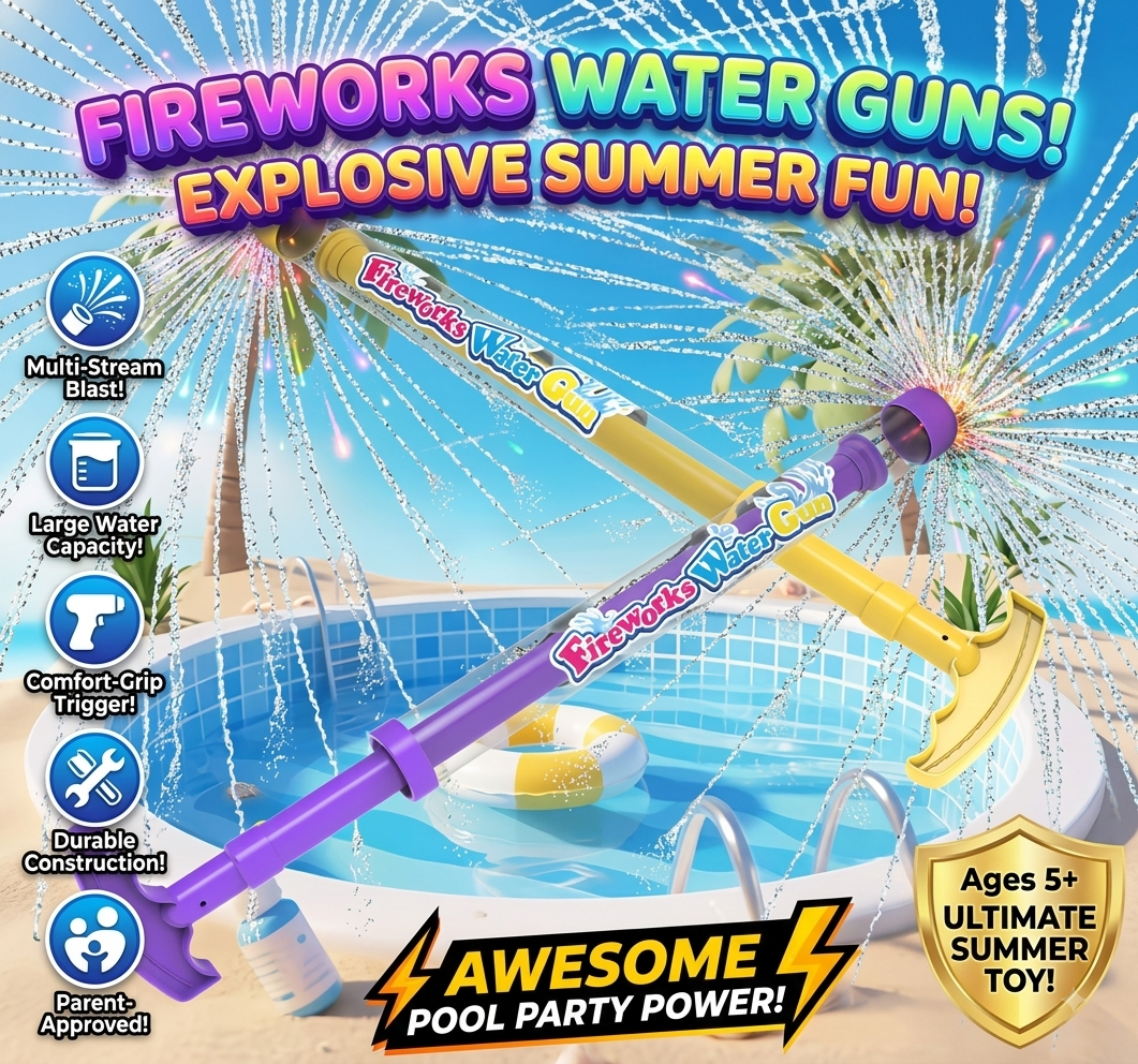 Multi-Spray Fireworks Water Gun Summer Toy