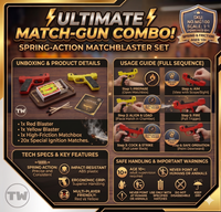 Thumbnail for High Quality Pretend Play Matchstick Gun Toy