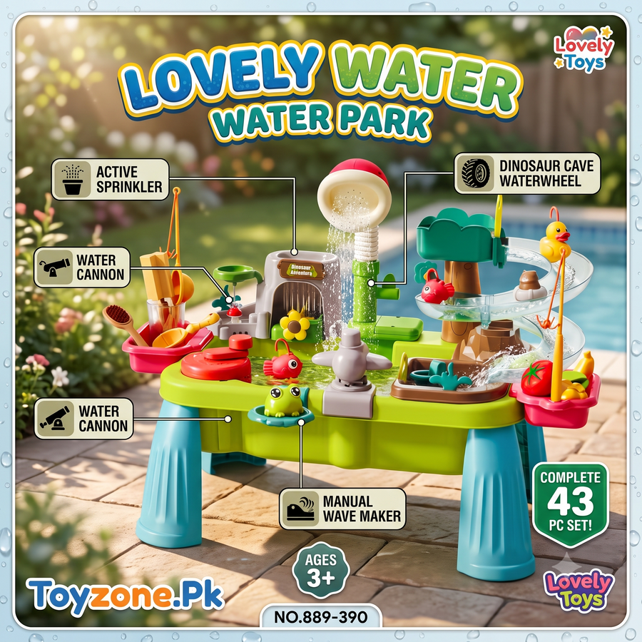 43-Piece Lovely Water Park Play Table