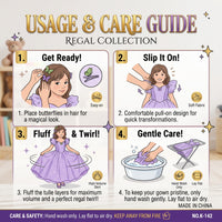 Thumbnail for Kids Blue Princess Dress Tale Costume
