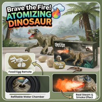 Thumbnail for Remote Control Velociraptor Dinosaur With Spray Mist