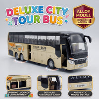 Diecast Tour Bus With Opening Doors