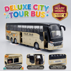 Diecast Tour Bus With Opening Doors