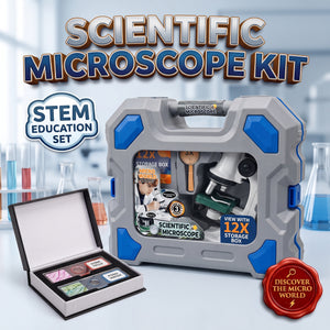 Scientific Microscope Kids STEM  Set With Carry Case