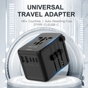 Universal Travel Adapter With USB 2x USB A And 2x USB C