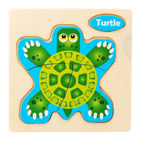 Thumbnail for Animal Shape Puzzle Toy-Turtie