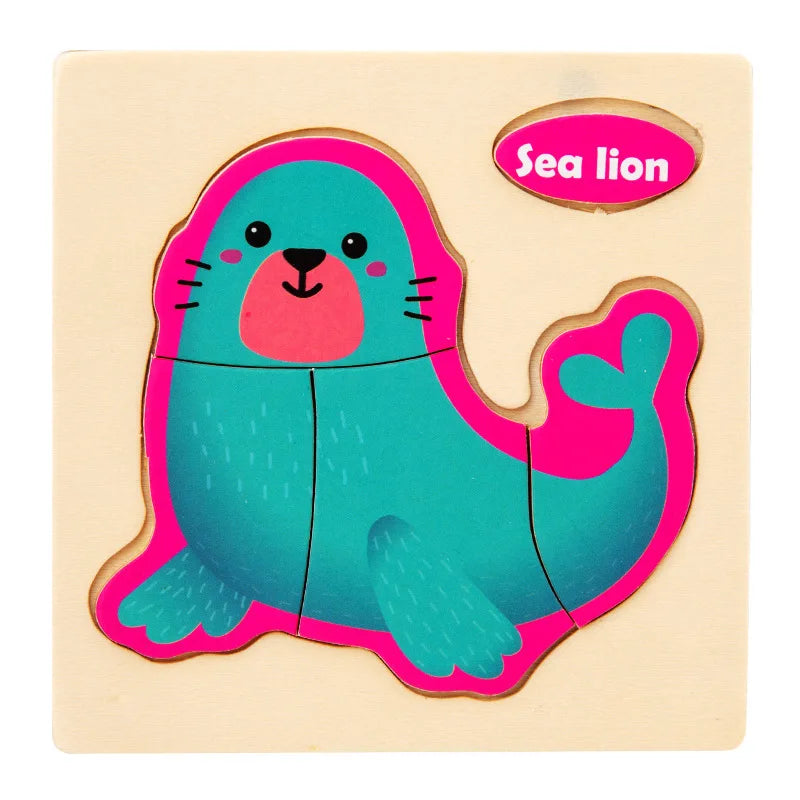 Animal Shape Puzzle Toy-Sea Lion