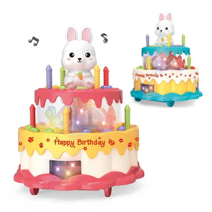 Rabbit Wheel Rotation Birthday Cake