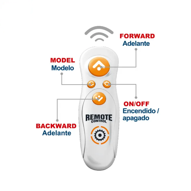 Remote Control Wireless Robot With Light and Sound