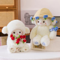 Thumbnail for Fluffy Rose Bouquet Bear Plush Toy