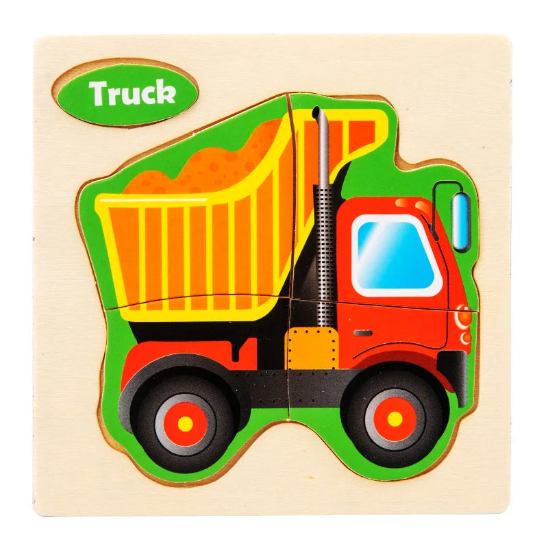 Animal Shape Puzzle Toy-Truck