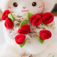 Thumbnail for Fluffy Rose Bouquet Bear Plush Toy