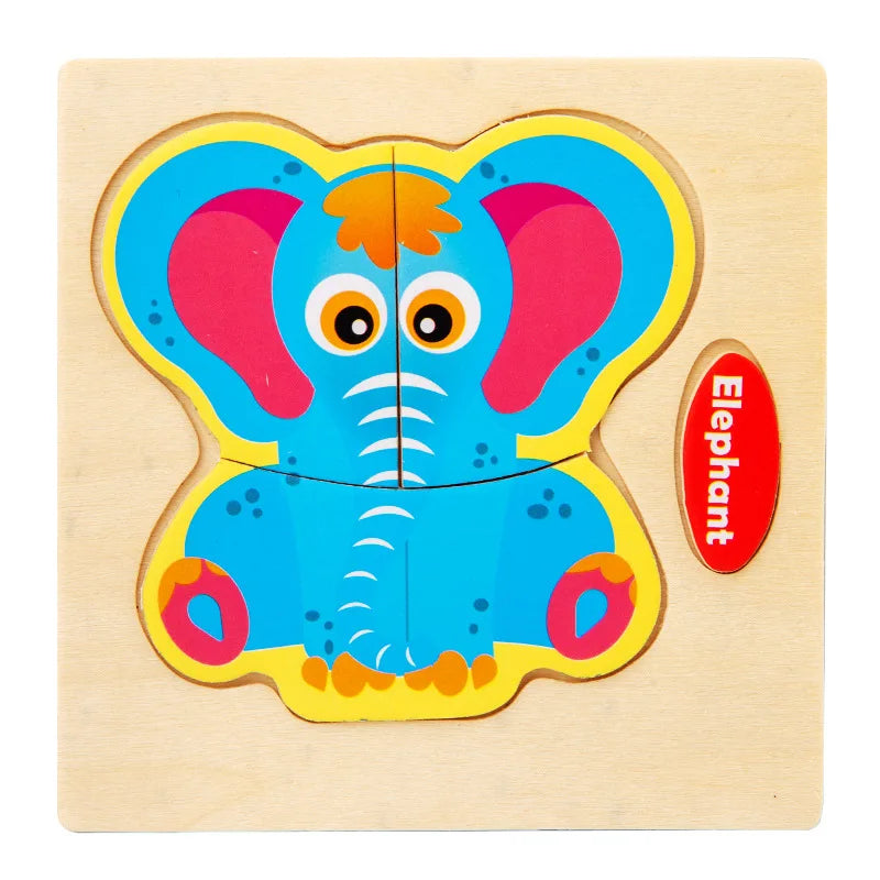 Animal Shape Puzzle Toy-Elephant