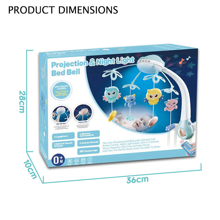 Cute Animal Projection & Night Light Bed Bell