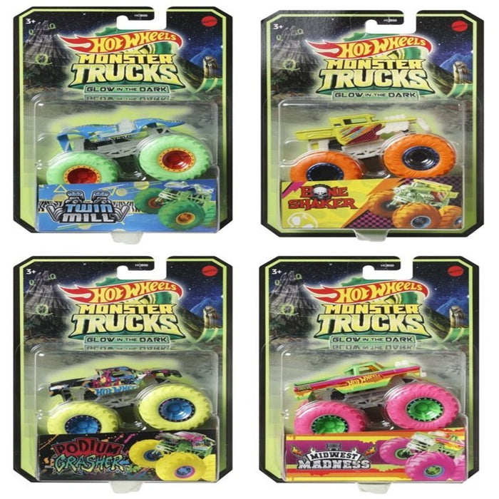 Mattel Monster Trucks Glow-In-The-Dark Vehicle
