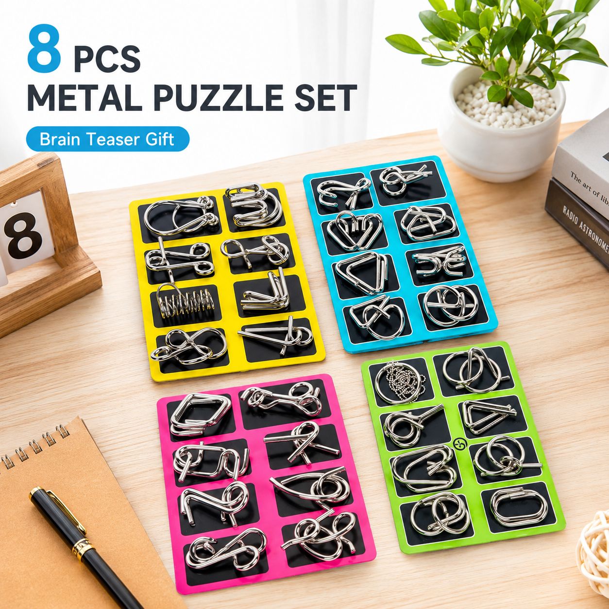 Metal Wire Magic Puzzle Set