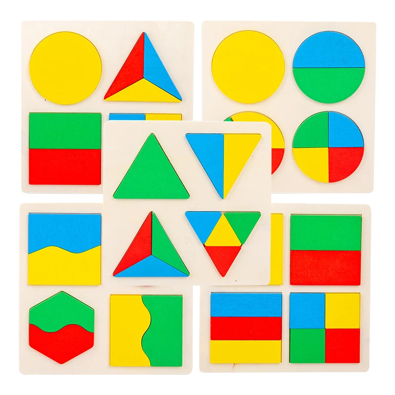 Montessori Squares and Circles Wooden Toys