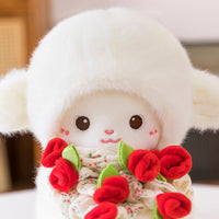 Thumbnail for Fluffy Rose Bouquet Bear Plush Toy