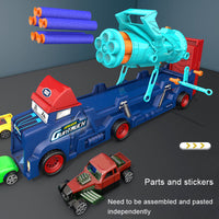 Thumbnail for Manual 2 In 1 Mini Car Truck Launcher With Soft Bullet Machine Gun