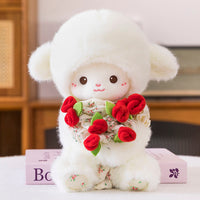 Thumbnail for Fluffy Rose Bouquet Bear Plush Toy