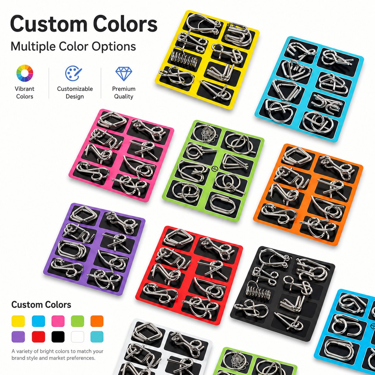 Metal Wire Magic Puzzle Set