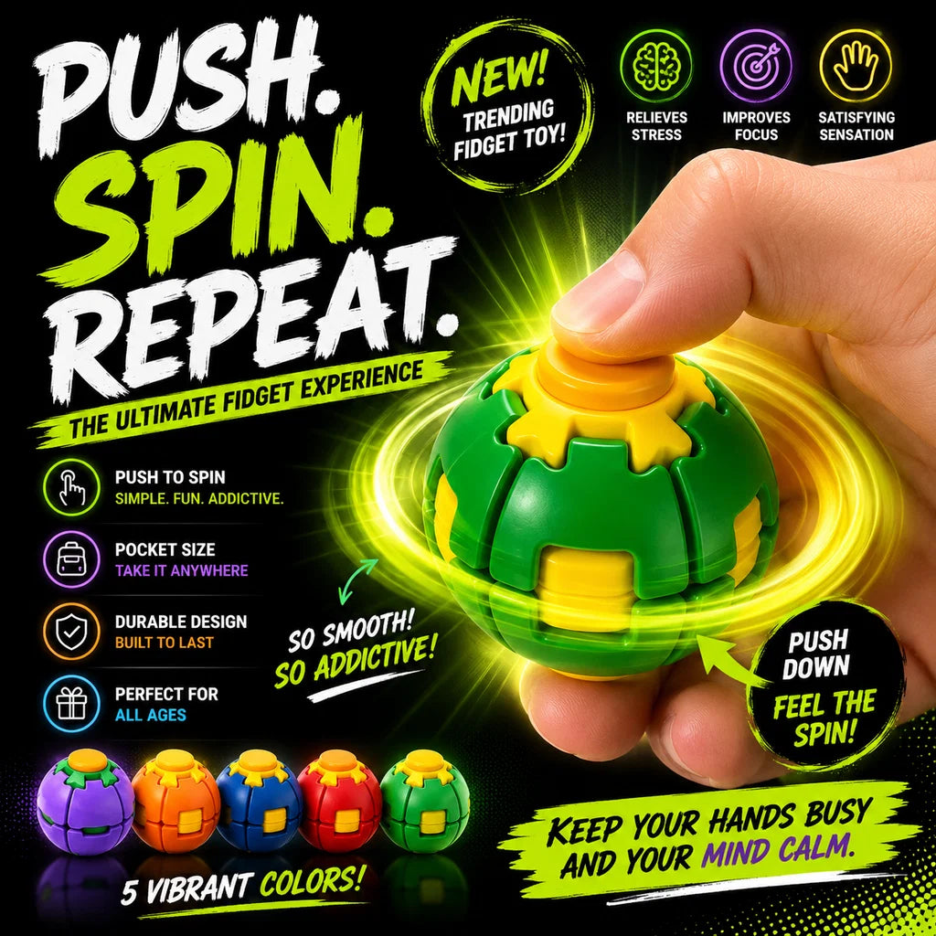 Top Spin Gyroball Spinning Ball Toys (1 Pcs)