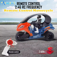 Thumbnail for 2.4GHz Remote Control Three Wheel Stunt Spray Motorcycle