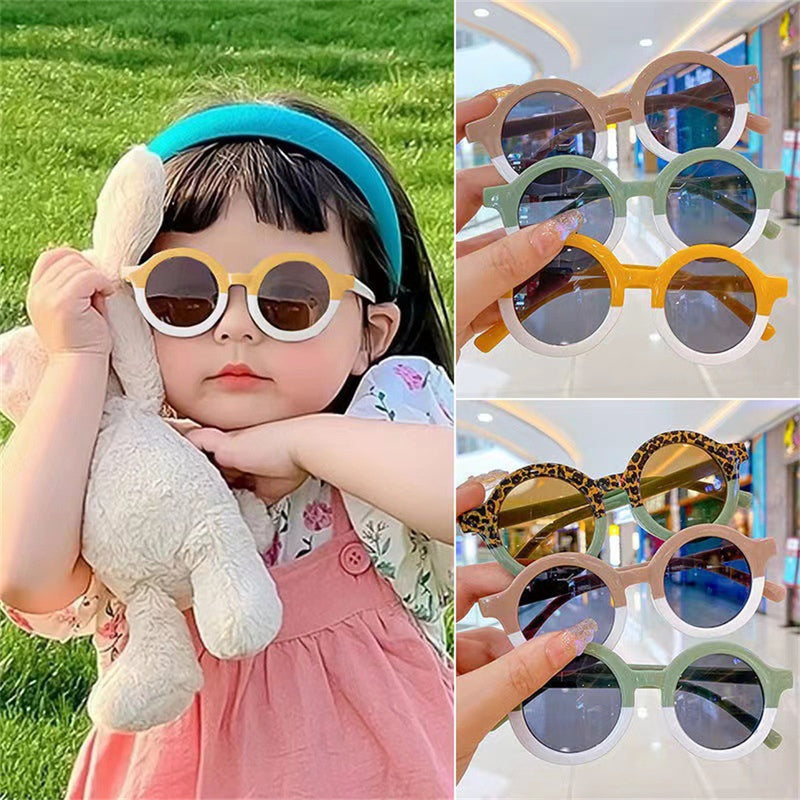 Two Color Round Sunglasses For Boys & Girls Assortment