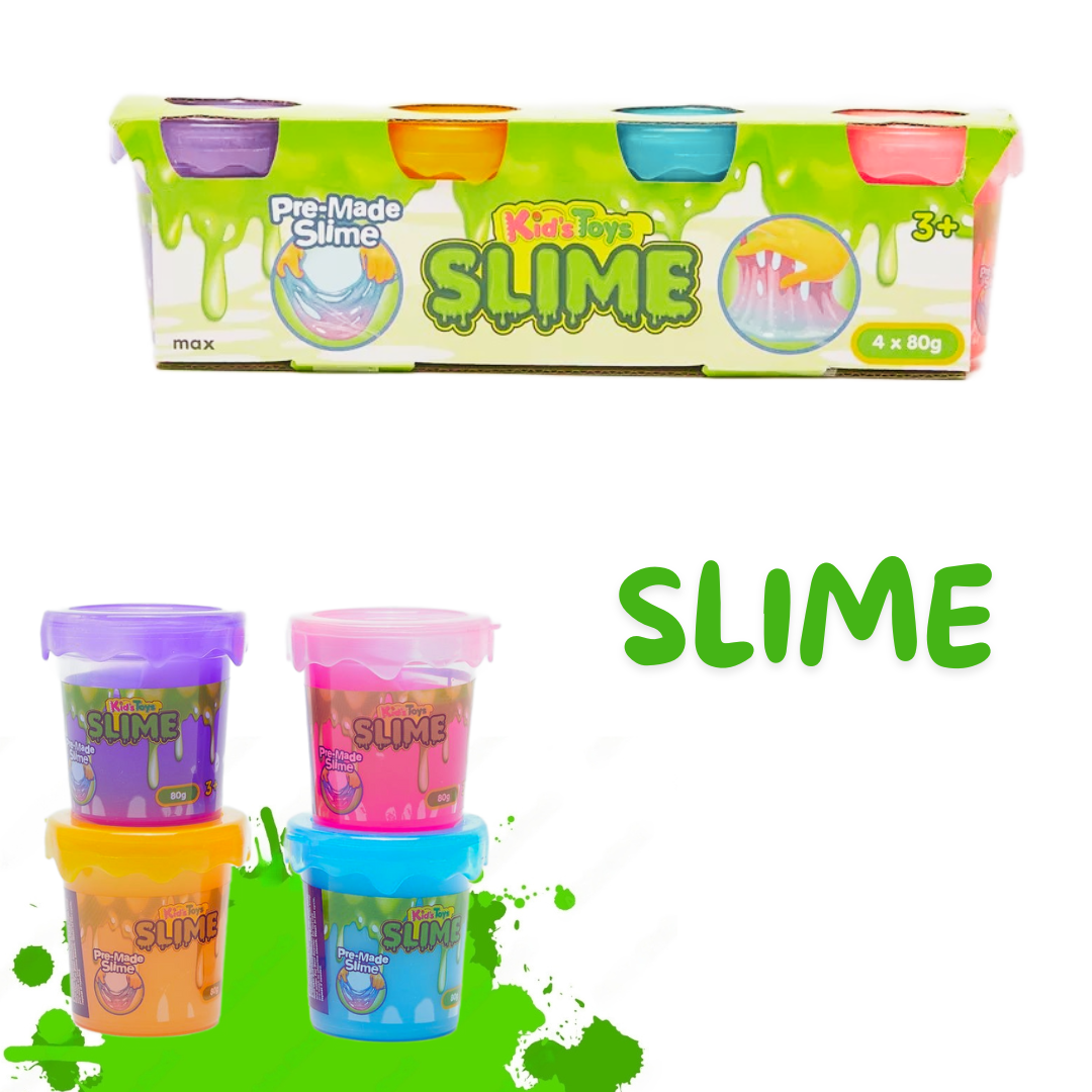 Kid's Toys Pre Made Slime 4 Pieces Set