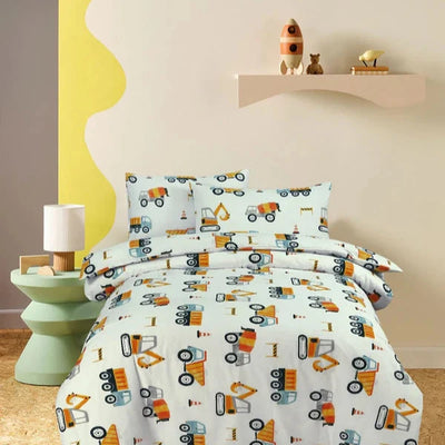 Contraction Kids Cotton Bed Sheets