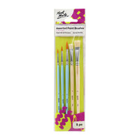 Thumbnail for Mont Marte Assorted Paint Brushes 5pc