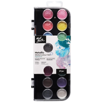 Thumbnail for Mont Marte Metallic Watercolour Set 17 Pcs