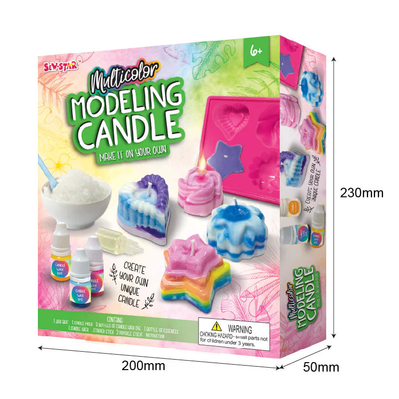 DIY Multicolor Modeling Candle Kit