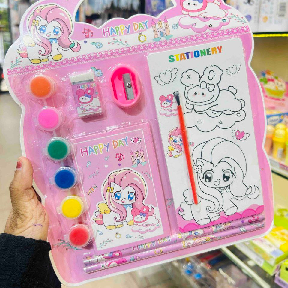 Stationary Kit Coloring Gift Set