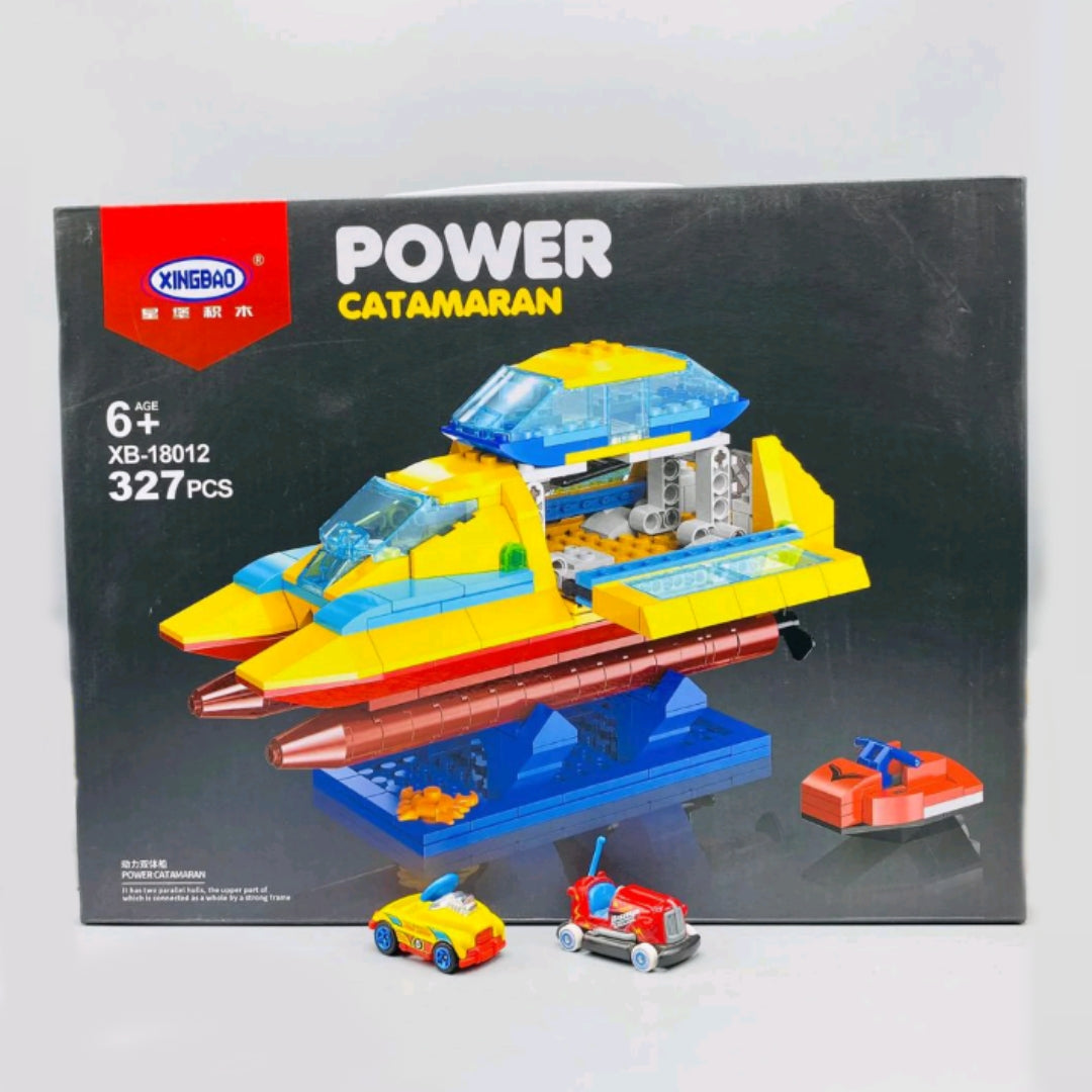 Power Catamaran Boat Building Blocks