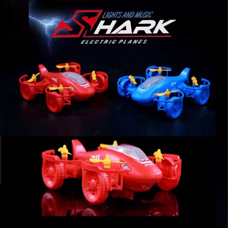 2 in 1 Shark Plane Battery Operated Car