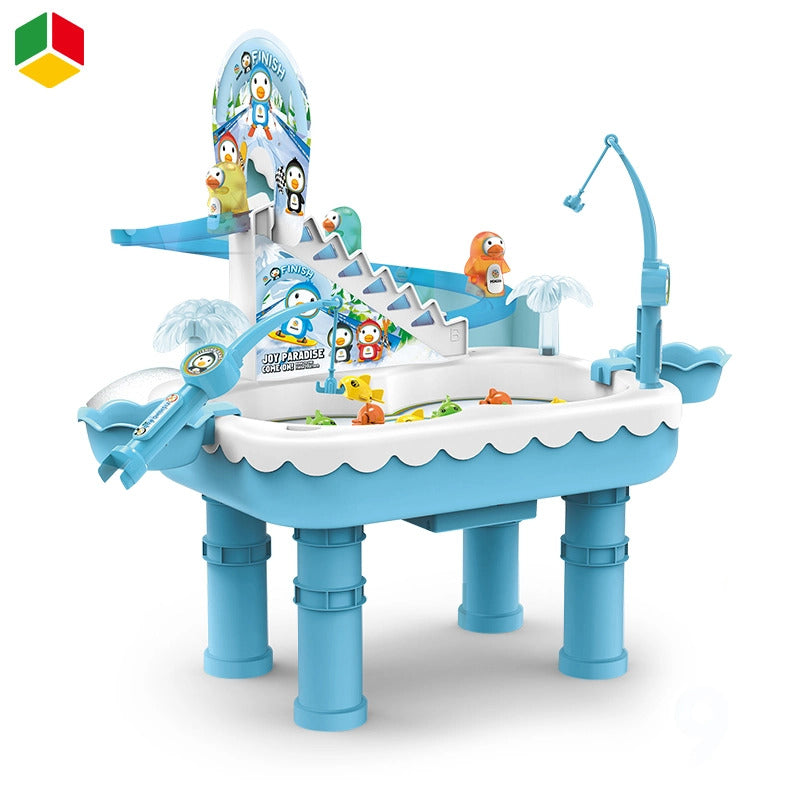 2 in 1 Ice Penguin fishing Game and Track Set