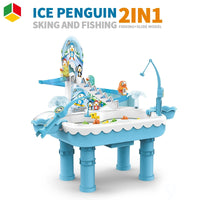 Thumbnail for 2 in 1 Ice Penguin fishing Game and Track Set