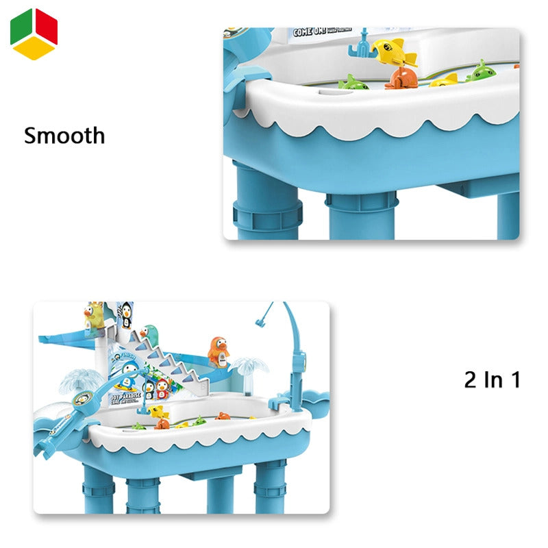 2 in 1 Ice Penguin fishing Game and Track Set