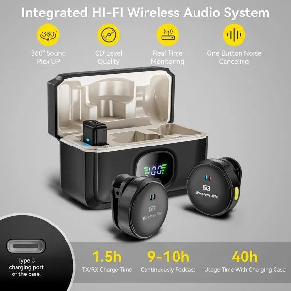 Wireless Microphone Video Recording And Streaming