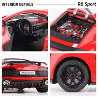 Thumbnail for Diecast Audi R8 Car 1:24 Scale