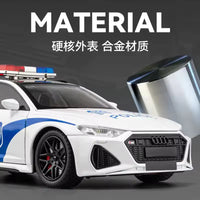 Thumbnail for Diecast 1:24 Audi RS6 Police Car