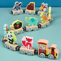 Thumbnail for Montessori Magnetic Wooden Train
