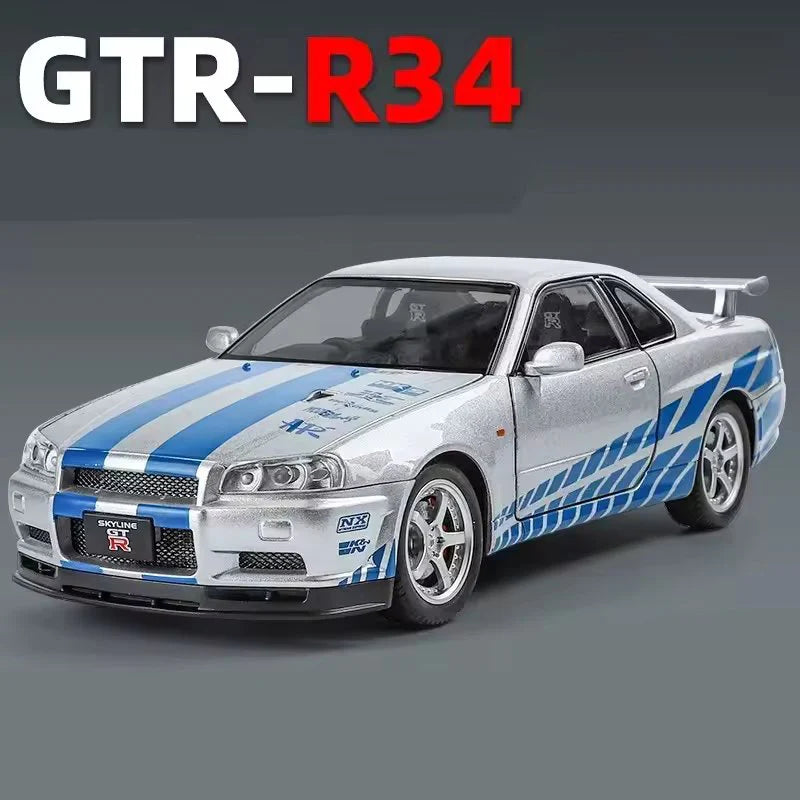Diecast Nissan Skyline ARES GTR R34 Model Car