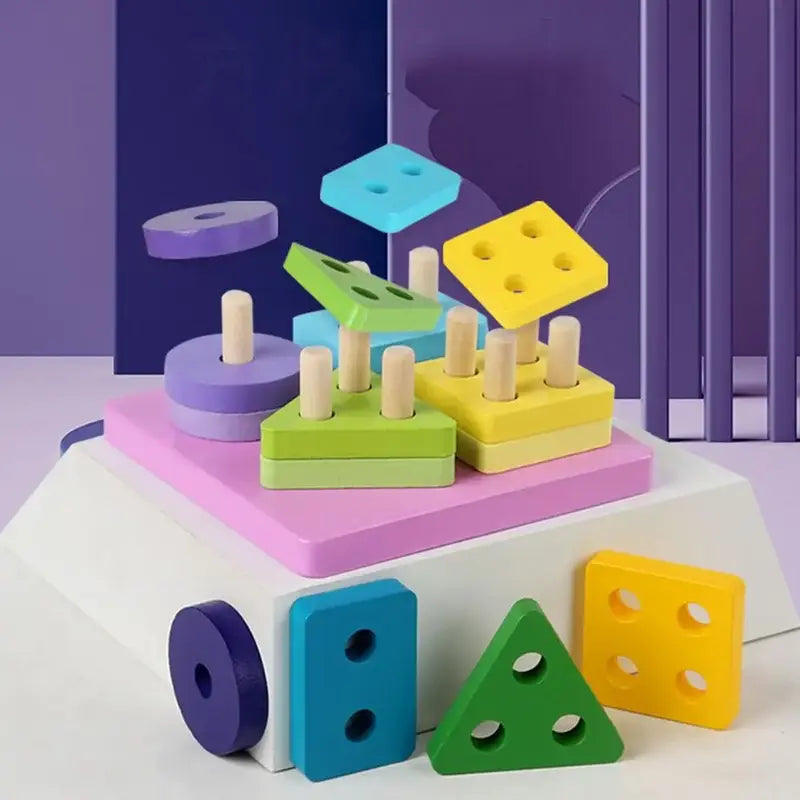 Building Blocks Four Sets of Columns