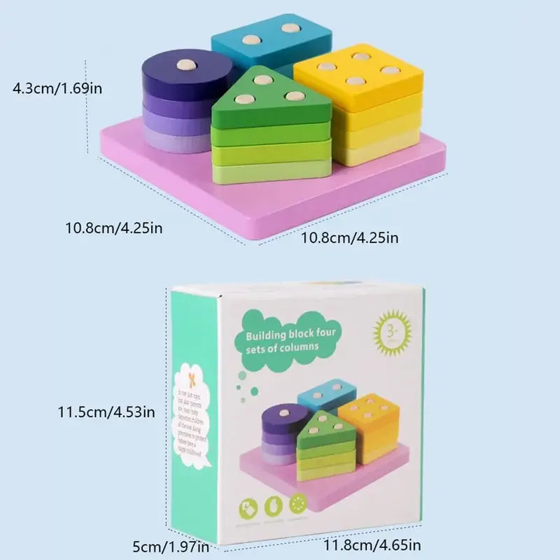 Building Blocks Four Sets of Columns