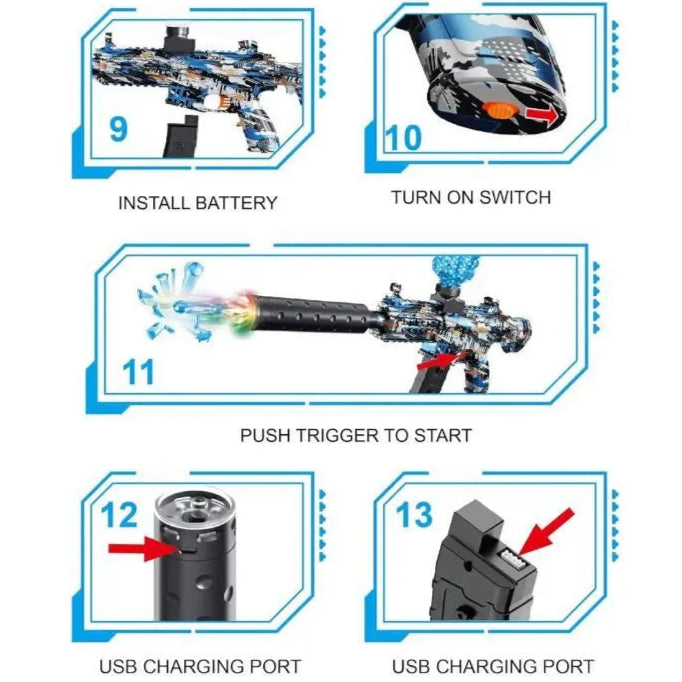 Automatic M416 Ball Blaster Gun With Light Sensor