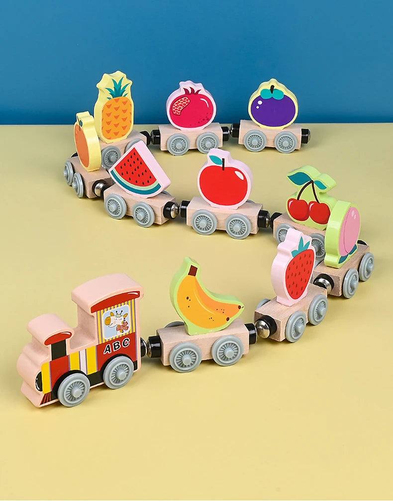 Montessori Magnetic Wooden Train