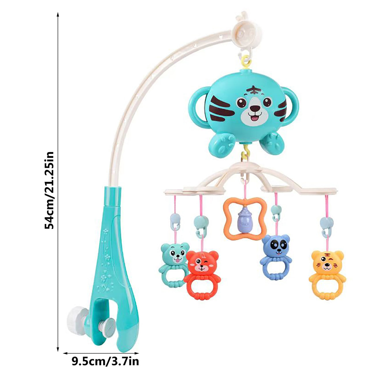 Little Tiger Musical Bed Bell With Cartoon Rattles